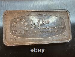 1973-solid 1000 Grains Sterling Silver, Antique, Number 25 Franklin Mint