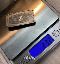 1973-solid 1000 Grains Sterling Silver, Antique, Number 25 Franklin Mint