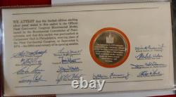 1974 & 1975 First & Second Official Continental Congress Bi Medals And Cachet