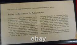 1974 & 1975 First & Second Official Continental Congress Bi Medals And Cachet