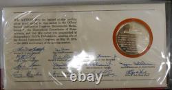 1974 & 1975 First & Second Official Continental Congress Bi Medals And Cachet