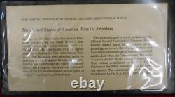 1974 & 1975 First & Second Official Continental Congress Bi Medals And Cachet