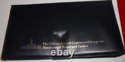 1974 & 1975 First & Second Official Continental Congress Bi Medals And Cachet