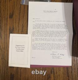 1974/1975 Franklin Mint Family Bible 12oz Sterling Silver King James Version