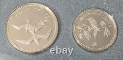 1974 Belize Franklin Mint Sterling Silver Proof Set with COA & OGP 3.97oz ASW