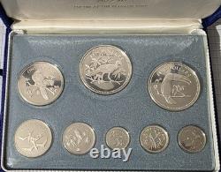 1974 Belize Franklin Mint Sterling Silver Proof Set with COA & OGP 3.97oz ASW
