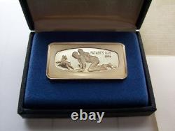 1974 Fathers Day Franklin Mint 1000 Grain Solid Sterling Silver W Box 1974 Fathers Day Franklin Mint 1000 Grain Solid Sterling Silver W Box