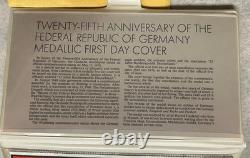 1974 Franklin Mint 25 Jahre Bundesrepublik Deutschland Silver Round OGP