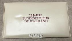 1974 Franklin Mint 25 Jahre Bundesrepublik Deutschland Silver Round OGP