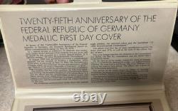 1974 Franklin Mint 25 Jahre Bundesrepublik Deutschland Silver Round OGP