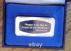 1974 Franklin Mint. 925 Sterling 1000 grains Ingot Father's Day