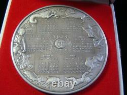 1974 Franklin Mint Calendar Medal 10.3 Oz. Sterling Silver WithCase