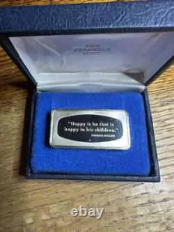 1974 Franklin Mint Fathers Day Sterling Silver Bar 1000 Grains