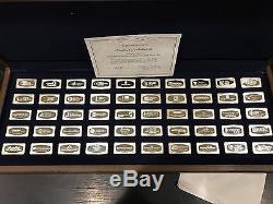 1974 Franklin Mint Proof Set Bankmarked Sterling Silver Ingots