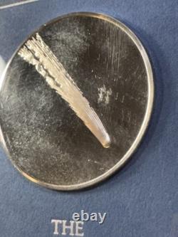 1974 Franklin Mint Sterling Silver Eyewitness Medal Comet Kohoutek