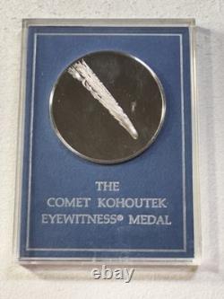 1974 Franklin Mint Sterling Silver Eyewitness Medal Comet Kohoutek