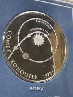 1974 Franklin Mint Sterling Silver Eyewitness Medal Comet Kohoutek