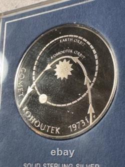 1974 Franklin Mint Sterling Silver Eyewitness Medal Comet Kohoutek