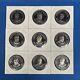 1974 Franklin Mint Sterling Silver Presidential Medals Lot Of 9