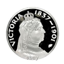 1974 Franklin Mint Victoria 1837-1901.925 Silver Proof Art Medal 45mm 38.1 Gr