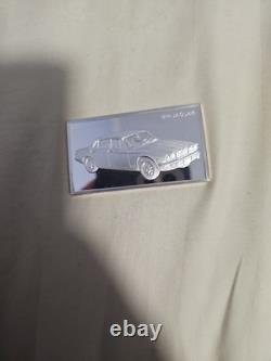 1974 Jaguar XJ12 Auto Bar-Franklin Mint 2.12 Troy oz. 925 Silver Proof Bar