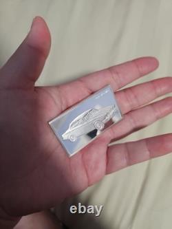 1974 Jaguar XJ12 Auto Bar-Franklin Mint 2.12 Troy oz. 925 Silver Proof Bar