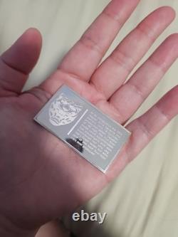 1974 Jaguar XJ12 Auto Bar-Franklin Mint 2.12 Troy oz. 925 Silver Proof Bar