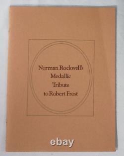 1974 Norman Rockwell Medallic Tribute Robert Frost Proof Set Sterling Silver