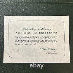 1974 Norman Rockwell Medallic Tribute to Robert Frost Sterling Silver 12 Coins