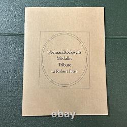 1974 Norman Rockwell Medallic Tribute to Robert Frost Sterling Silver 12 Coins