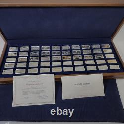 1974 Proof Set Bankmarked Sterling Silver Ingots Franklin Mint = 50 Total Bars