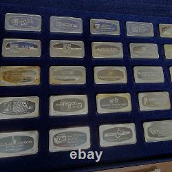 1974 Proof Set Bankmarked Sterling Silver Ingots Franklin Mint = 50 Total Bars