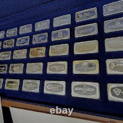 1974 Proof Set Bankmarked Sterling Silver Ingots Franklin Mint = 50 Total Bars