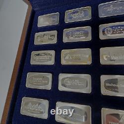 1974 Proof Set Bankmarked Sterling Silver Ingots Franklin Mint = 50 Total Bars