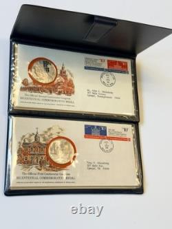 1974 The Official (1st + 2nd) Congress Bicentennial Medal Cachet