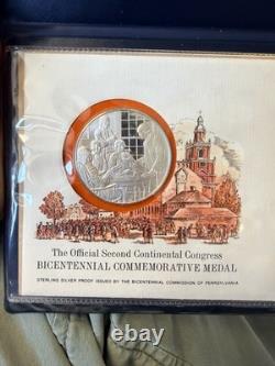 1974 The Official (1st + 2nd) Congress Bicentennial Medal Cachet