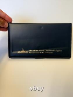 1974 The Official (1st + 2nd) Congress Bicentennial Medal Cachet