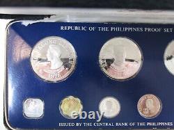 1975FM Republic of the Philippines Silver Proof Set withCOA