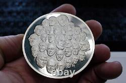 1975 1976 Franklin Mint Bicentennial medal 129 gram 925 Sterling Silver C1554