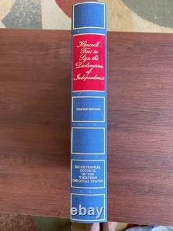 1975 Bicentennial Comm John Hancock Franklin Mint Ltd Ed Silver & Gold Plate