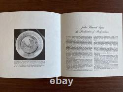 1975 Bicentennial Comm John Hancock Franklin Mint Ltd Ed Silver & Gold Plate