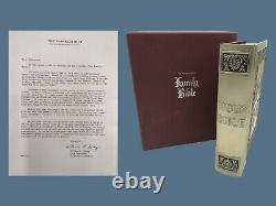 1975 Catholic Franklin Mint Sterling Silver FAMILY BIBLE with Illustrations