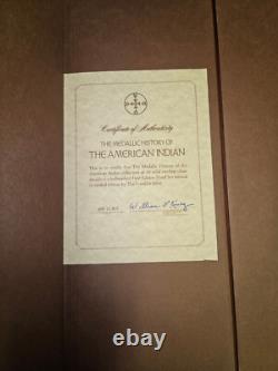 1975 Franklin Mint American Indian Medallic History 41 Silver Medals RARE