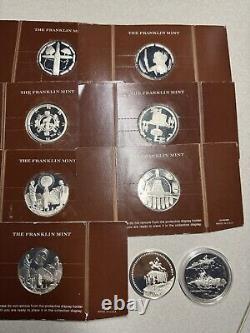 1975 Franklin Mint American Indian Medallic History 49 Silver Medals OP RARE