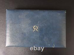1975 Franklin Mint Bicentennial Medal 4 oz Silver and 4 oz Bronze Set Box, COA