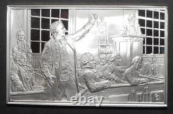 1975 Franklin Mint Bicentennial Sterling Silver Ingot Bar #9 57.8g 1.72 OZT ASW
