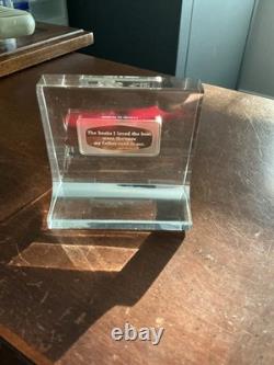 1975 Franklin Mint Father's Day Ingot in Lucite 1000 Grain Sterling Silver withBox