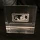 1975 Franklin Mint Fathers Day Silver Art Bar In Lucite Holder Paperweight #122