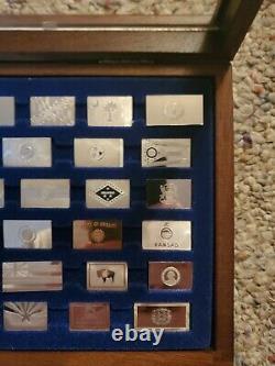 1975 Franklin Mint Flags of the States Complete Set of Sterling Silver Ingots