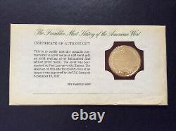 1975 Franklin Mint Founding of Fort Leavenworth FDC GP Silver Medal A5727